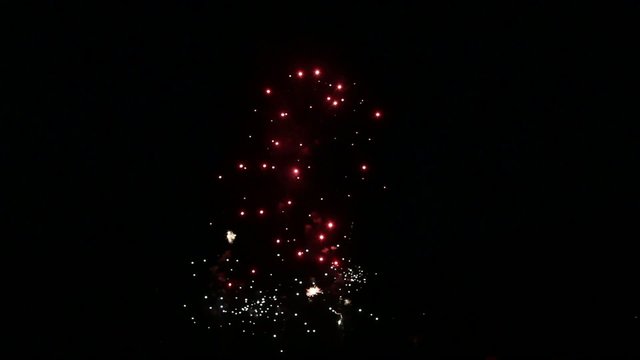 Feuerwerk mit glitzernden Effekten
