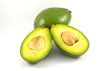 Avocado isolated on white background