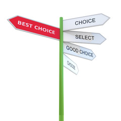 Best choice Way mark prompt