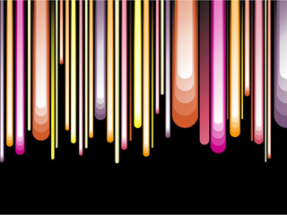 Retro Striped Background on Black