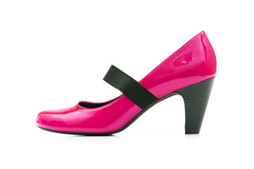 Woman shoes isolated on the white background