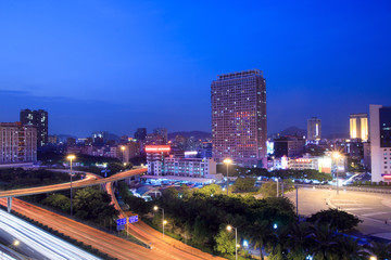 Fototapeta na wymiar night view of shenzhen ,China