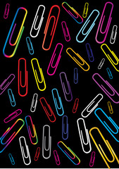 paper clips colored