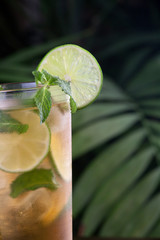 Lime and Mint Iced Tea