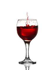 Red Wine Abstract Splashing