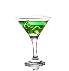 green martini cocktail