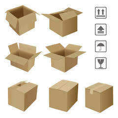 Fototapeta premium corrugated Box