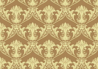 Seamless Damask Wallpaper
