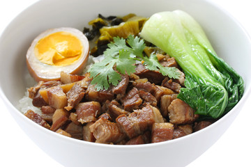 braised pork rice , taiwanese cuisine