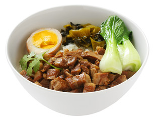 braised pork rice , taiwanese cuisine
