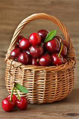 Sweet cherries.