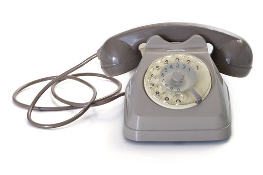 Old vintage telephone.