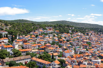 View at Sibenik in Croatia