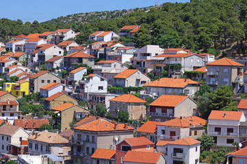 Fototapeta na wymiar View at Sibenik in Croatia