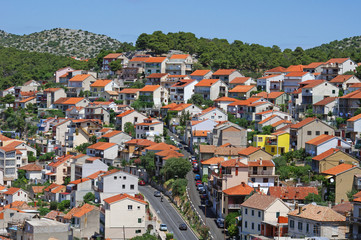 View at Sibenik in Croatia