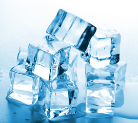 melting ice cubes