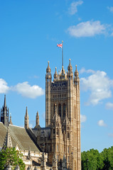 Fototapeta na wymiar House of parliament london england