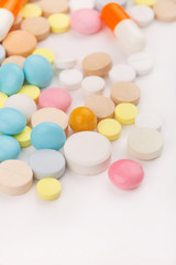 Colorful tablets with capsules