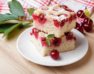 Cherry sponge slice