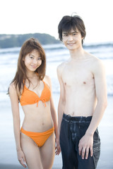 Obraz na płótnie Canvas 江ノ島のカップル