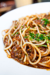 Italian meat sauce noodles