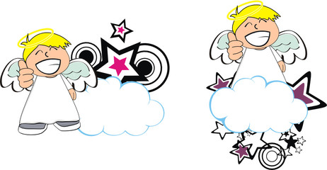 angel kid cartoon copysapce11