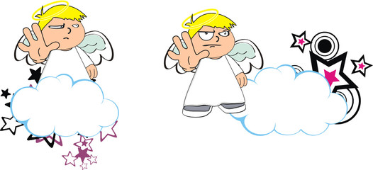 angel kid cartoon copysapce8
