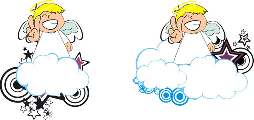 angel kid cartoon copysapce1