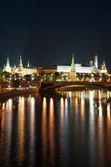 Russia Kremlin and river in Moscow