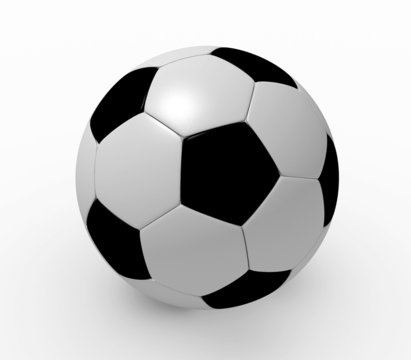 3D rendered soccer ball