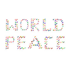word World and Peace from country in heart
