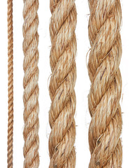 Set of various ropes