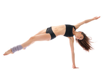 slim jazz modern contemporary style woman ballet dancer dancing