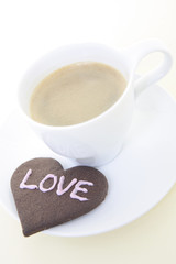 コーヒーとクッキー