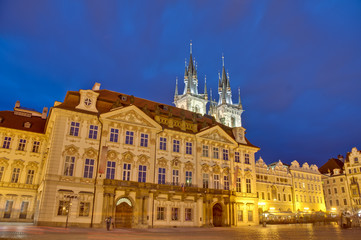 Fototapeta na wymiar Goltz Kinsky Palace at Prague