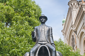 Naklejka premium Franz Kafka statue