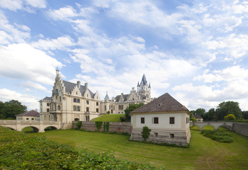 Fototapeta na wymiar Classical style castle panorama