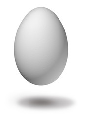 Single white egg
