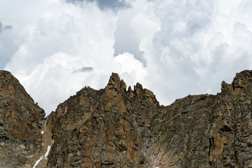 Menacing Storm Clouds Over The Mountains