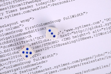 Dice and html page