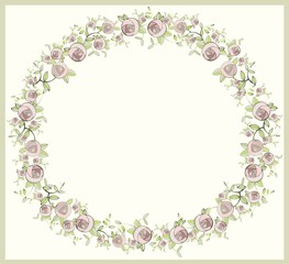 Greeting card with rose.