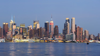 Fototapeta na wymiar New York City Manhattan waterfront