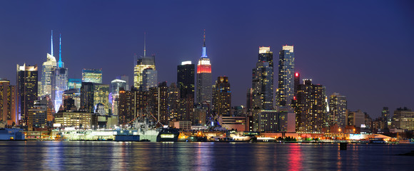 New York City Manhattan at dusk