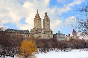 New York City Manhattan Central Park in winter