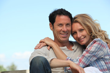 Obraz premium Couple outside