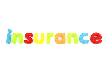 Colorful insurance letters