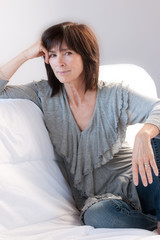 Fototapeta premium Woman in her early fifties