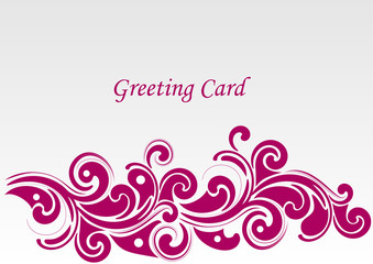 greeting card  vector illustration