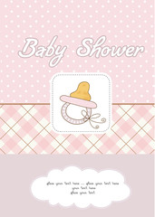 baby girl shower card