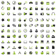 100 Web Icons: green